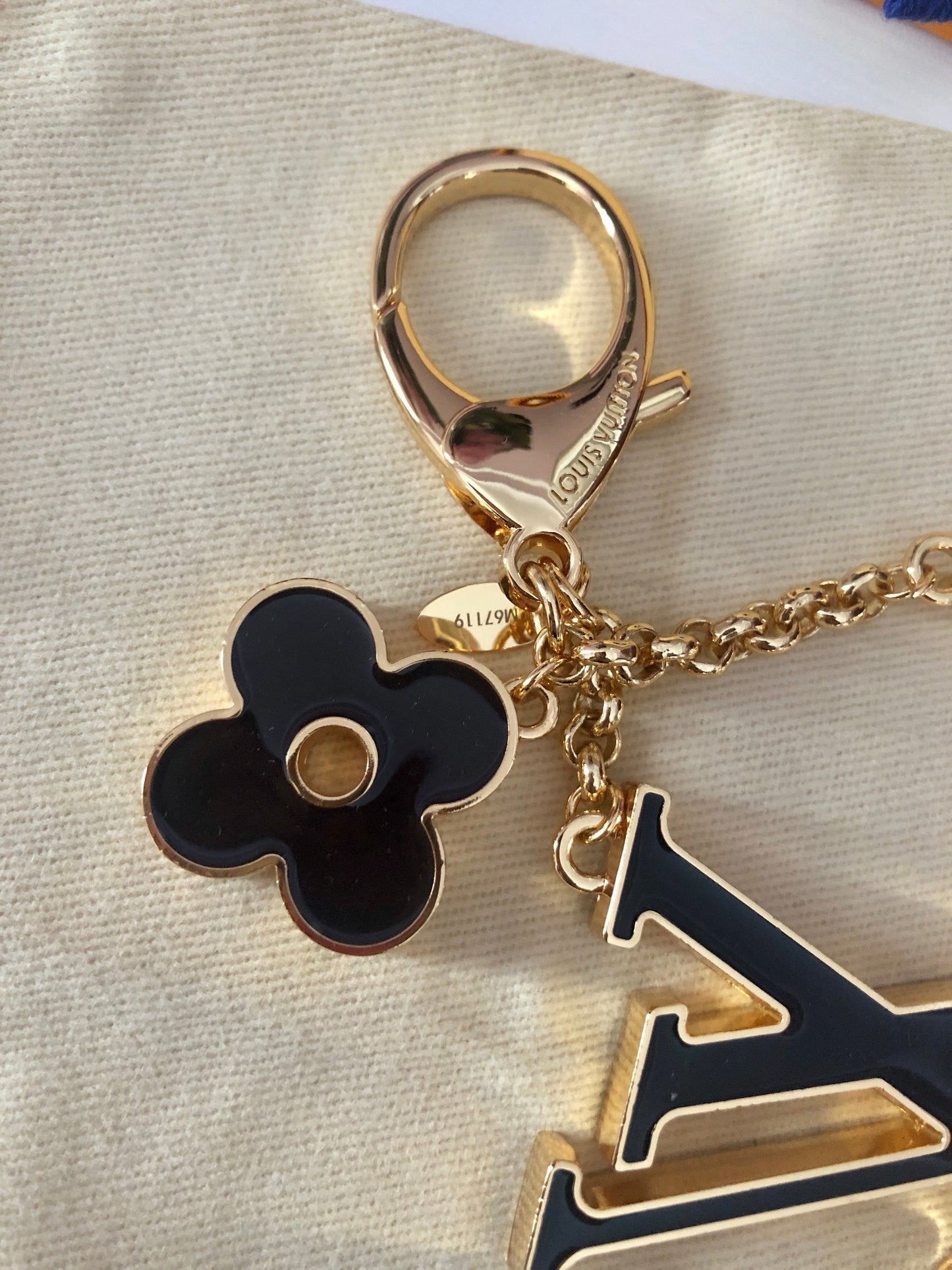 Fleur De Monogram Keychain