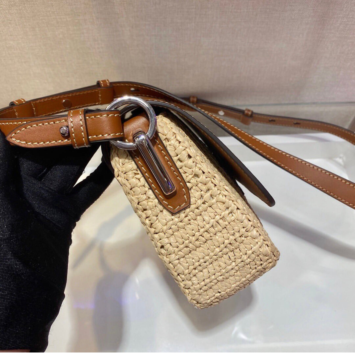 Raffia Shoulder Bag