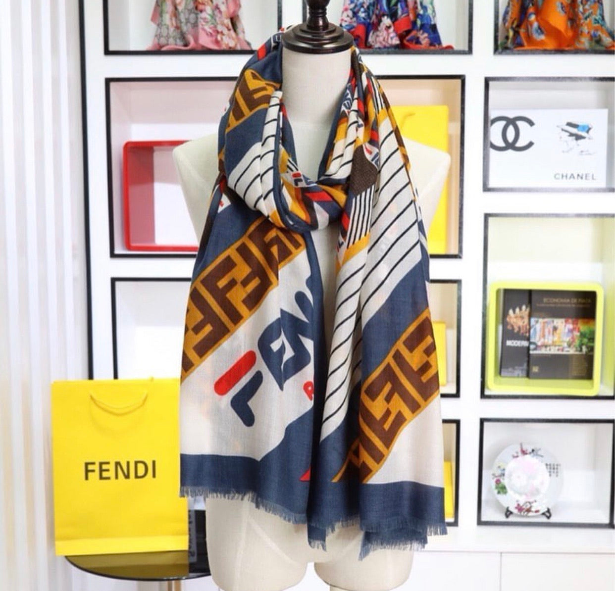 Logo Silk Scarf