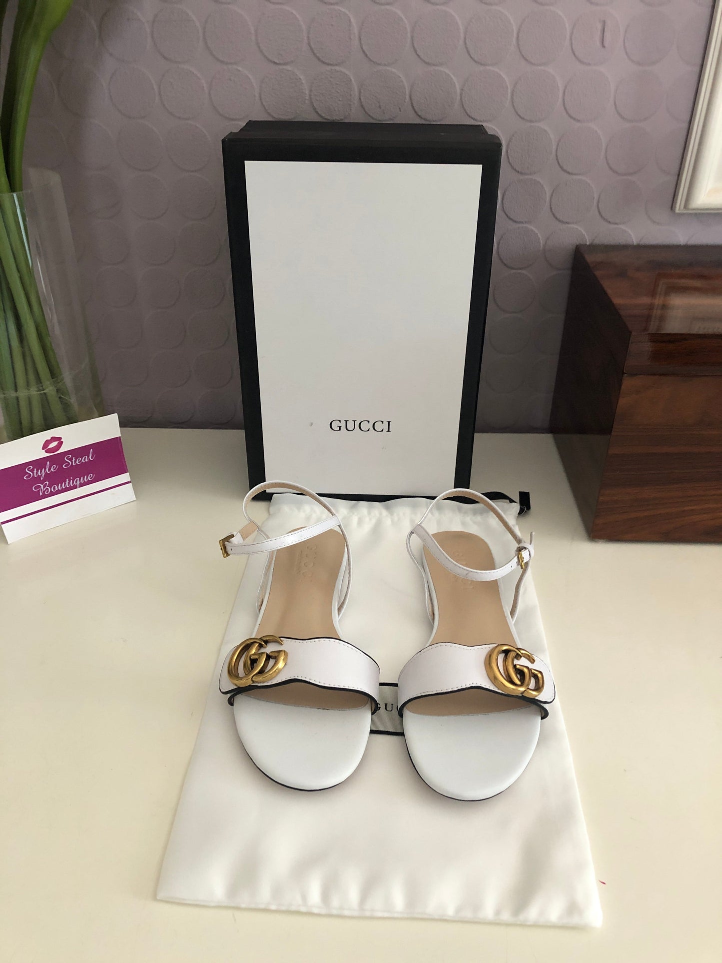 Leather Flat Sandals