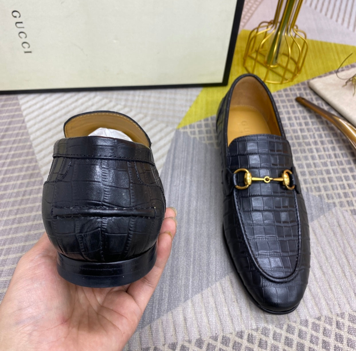 Embossed Loafers