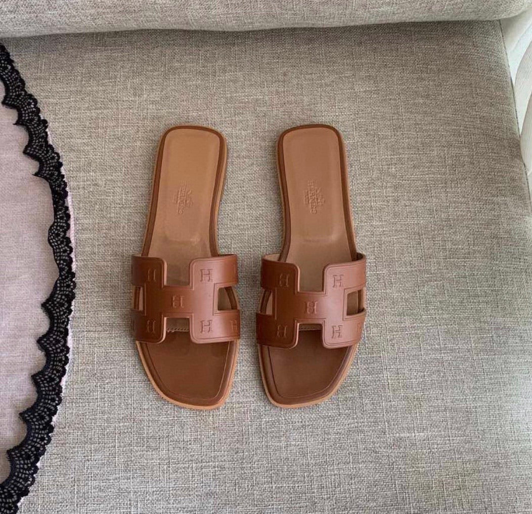 Embossed Oran Sandals