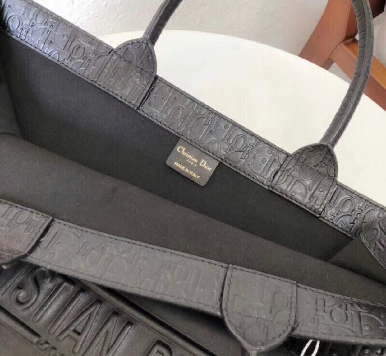 Leather Book Tote