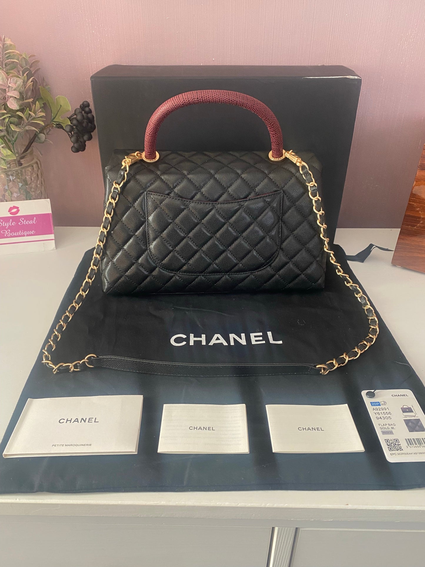 Top Handle Flap Bag