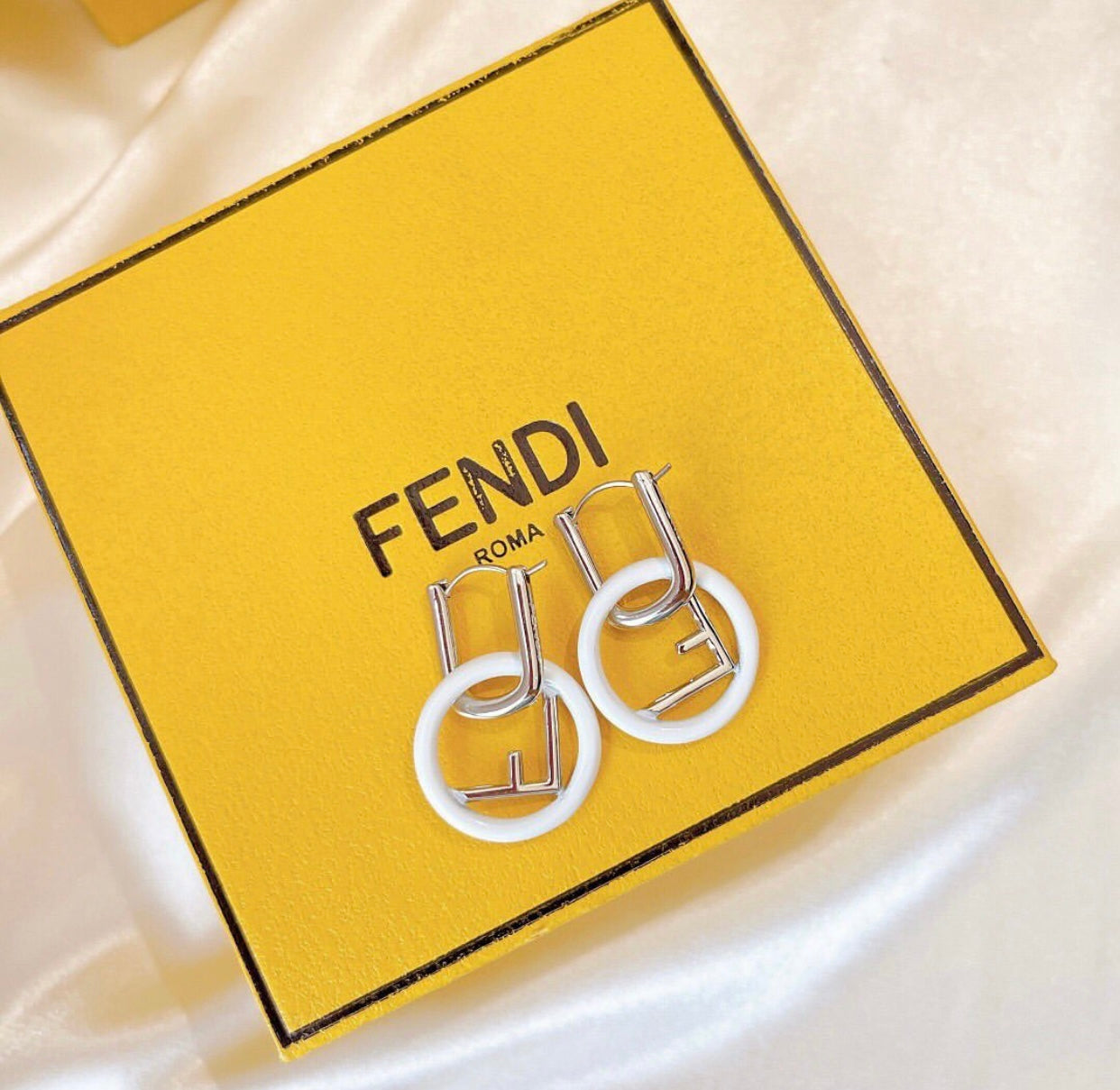 F Logo Earrings