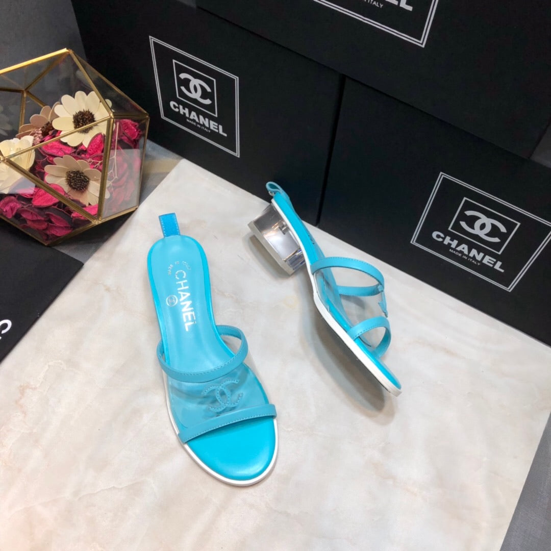 Lambskin PVC Mules