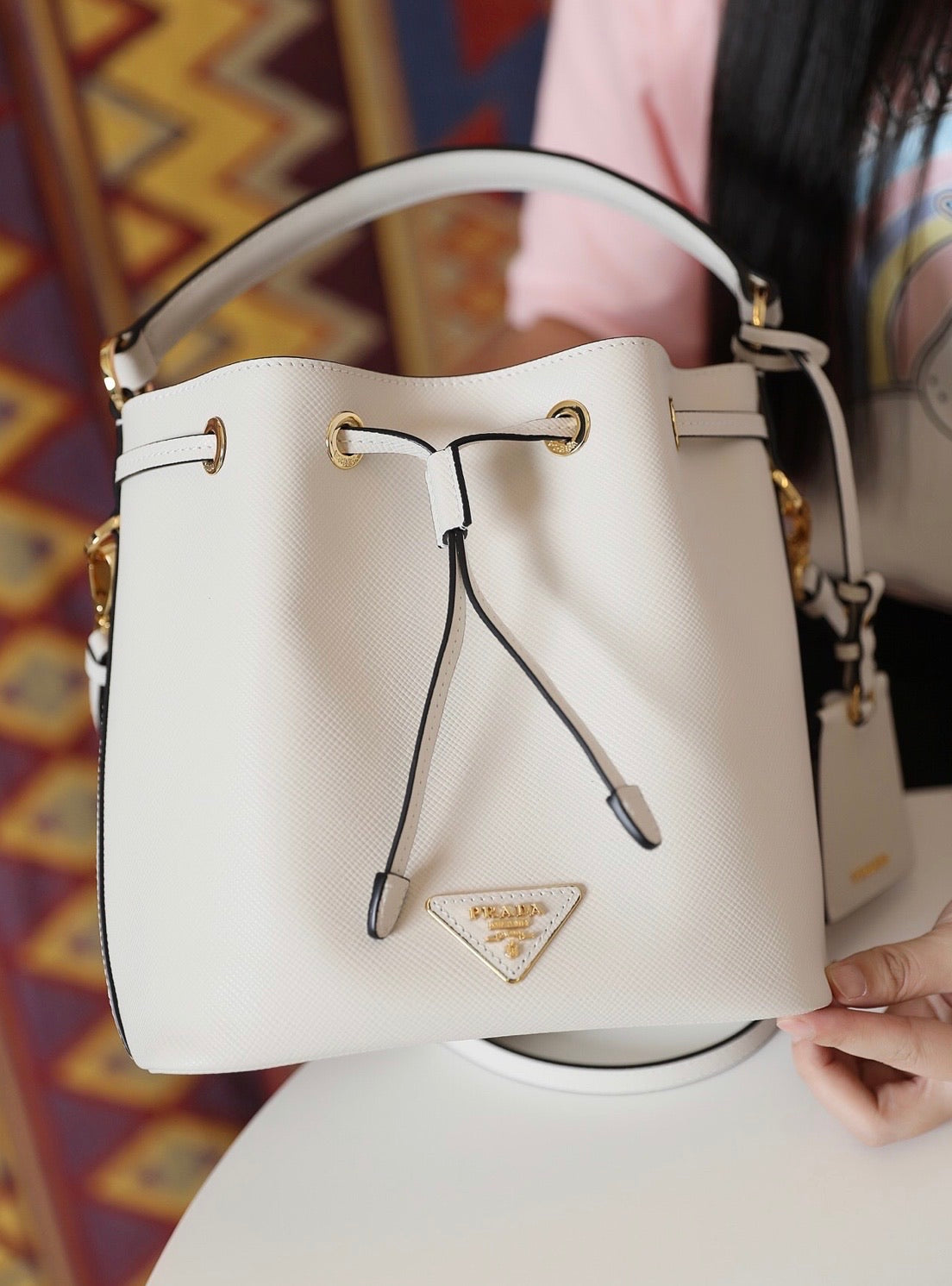 Leather Bucket Bag