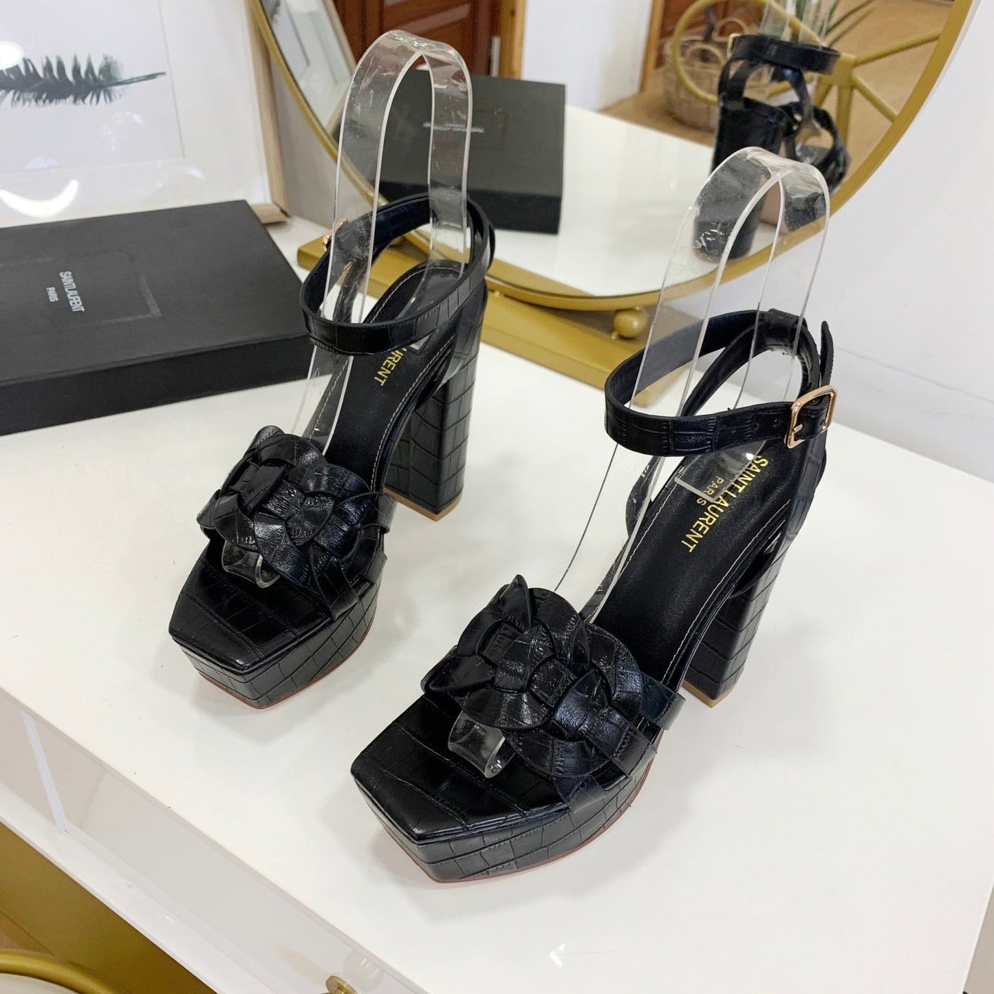 Tribute Embossed Sandals