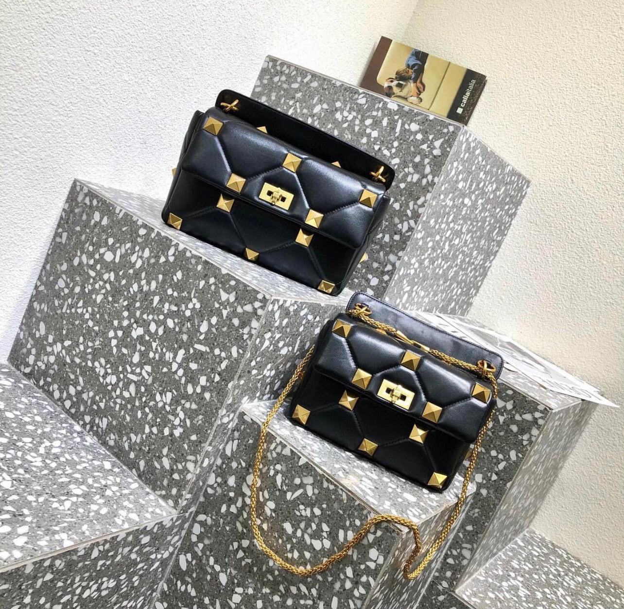 Roman Stud Shoulder Bag