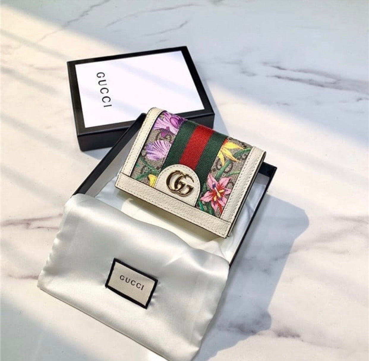 GG Flora Card Wallet