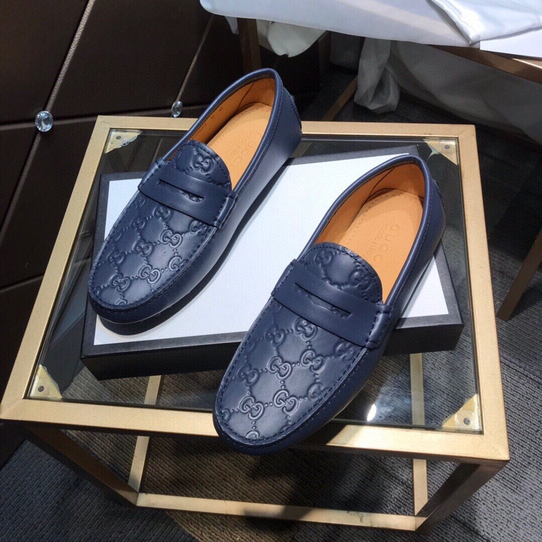 Embossed Loafers
