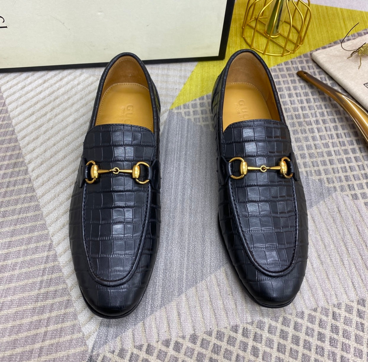Embossed Loafers