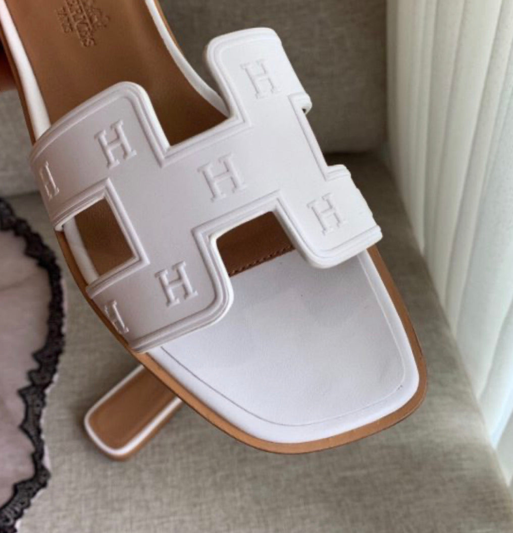 Embossed Oran Sandals