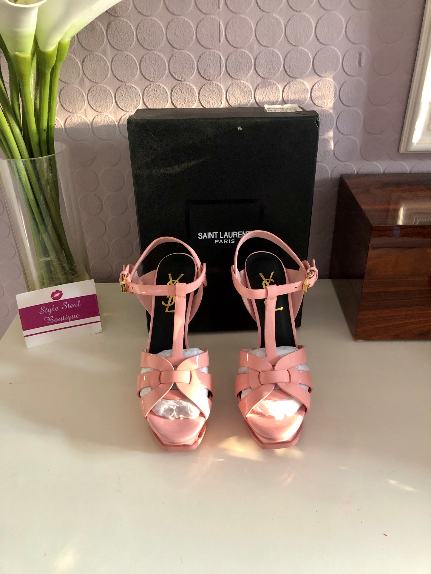 Tribute Patent Sandals 10cm