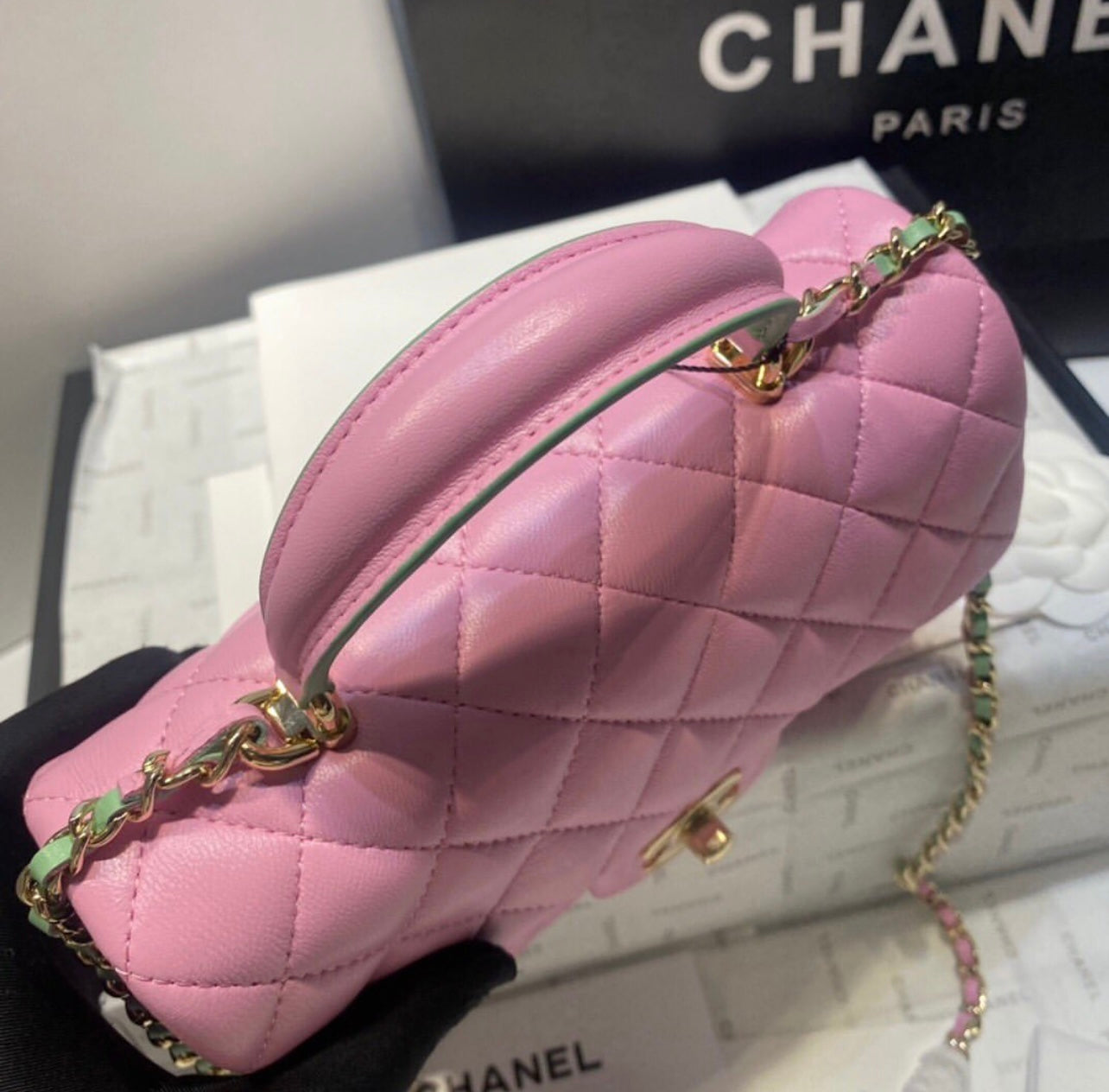 Mini Top Handle Flap Bag