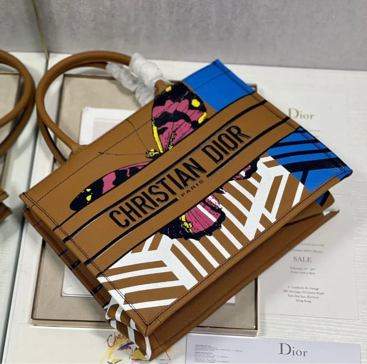 Leather Book Tote