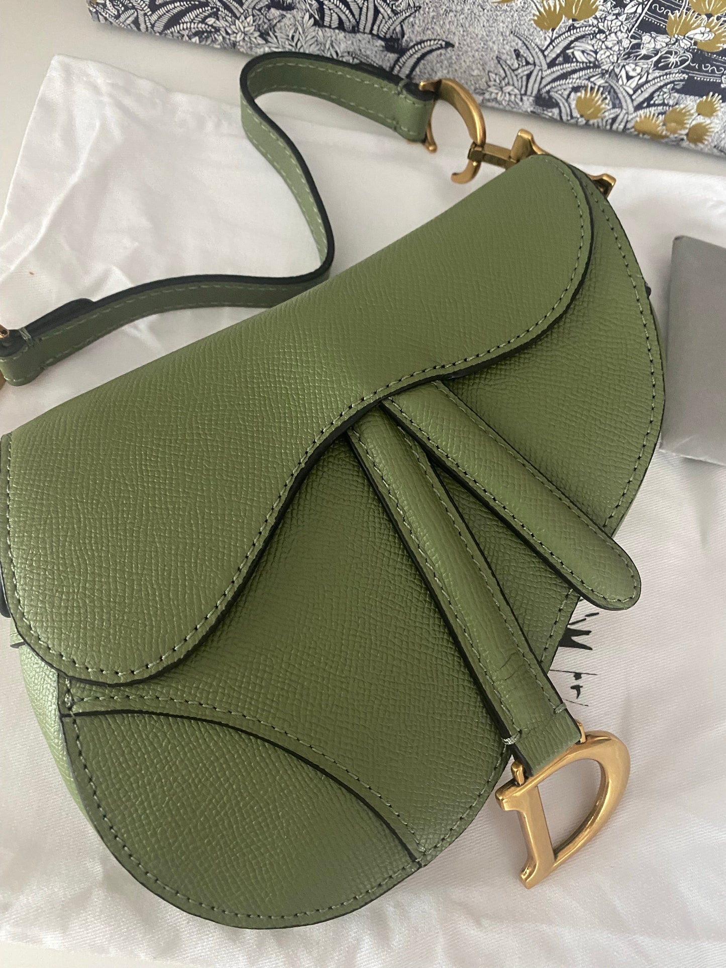 Saddle Bag Grained Leather