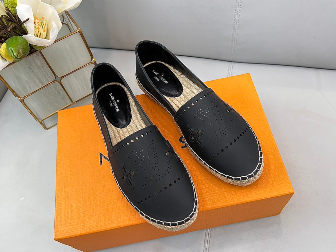 Leather Espadrilles