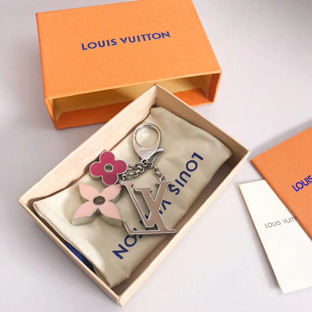 Fleur De Monogram Keychain