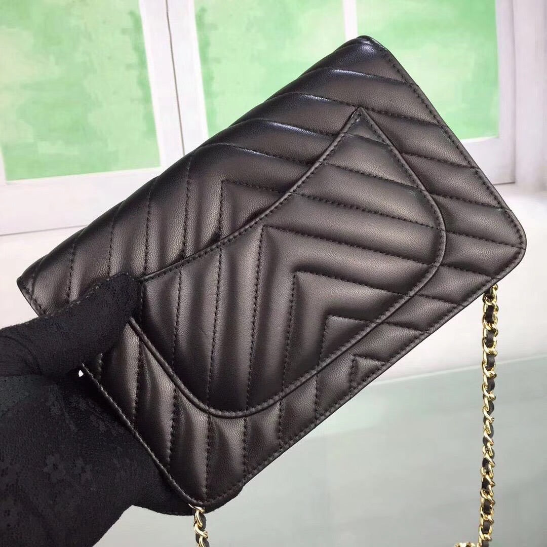 Chevron Lambskin Woc