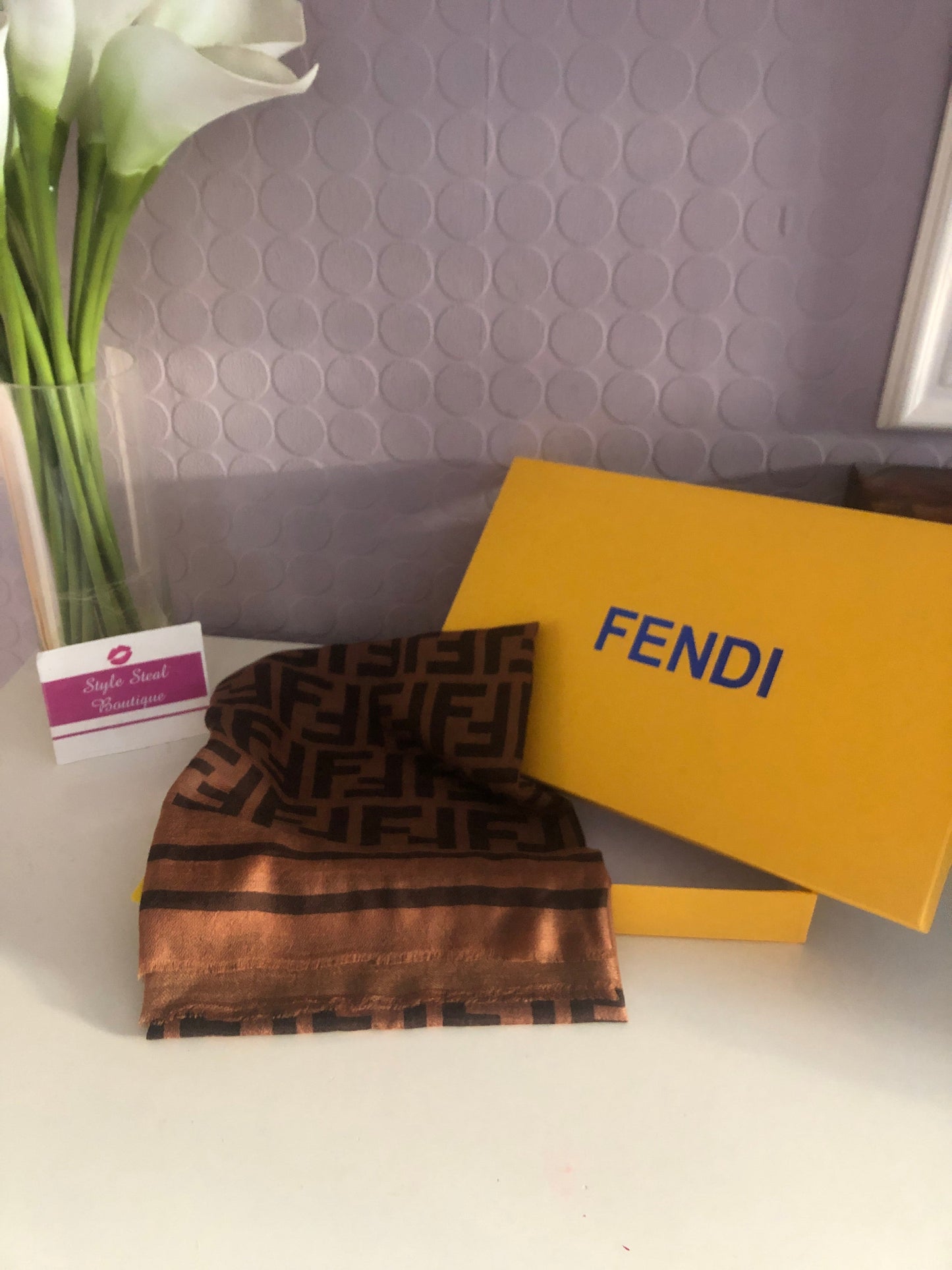 Logo Silk Scarf