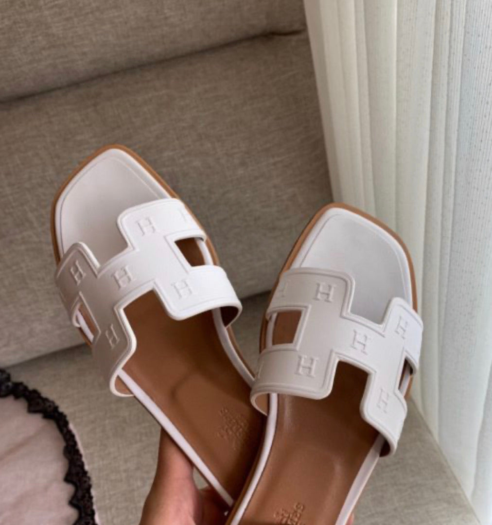 Embossed Oran Sandals