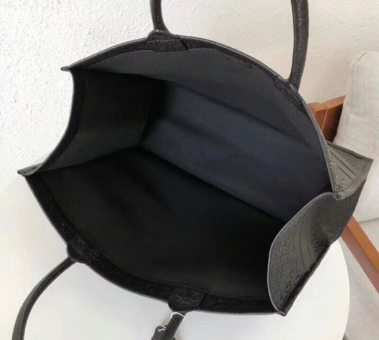 Leather Book Tote