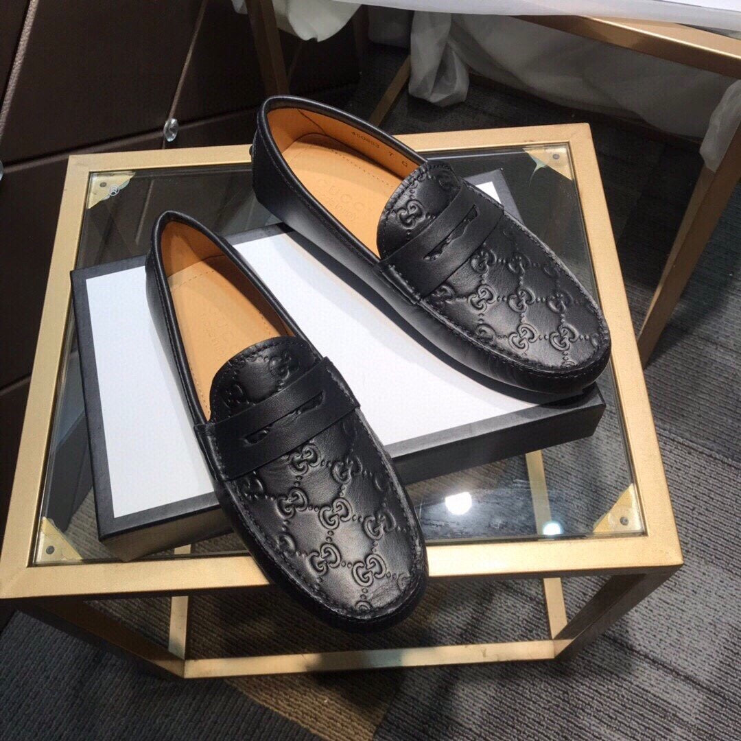Embossed Loafers