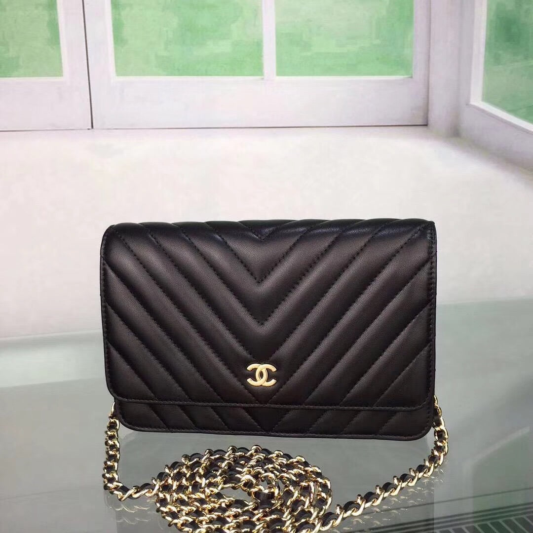 Chevron Lambskin Woc