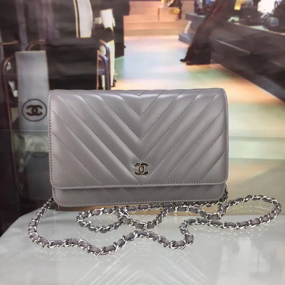 Chevron Lambskin Woc