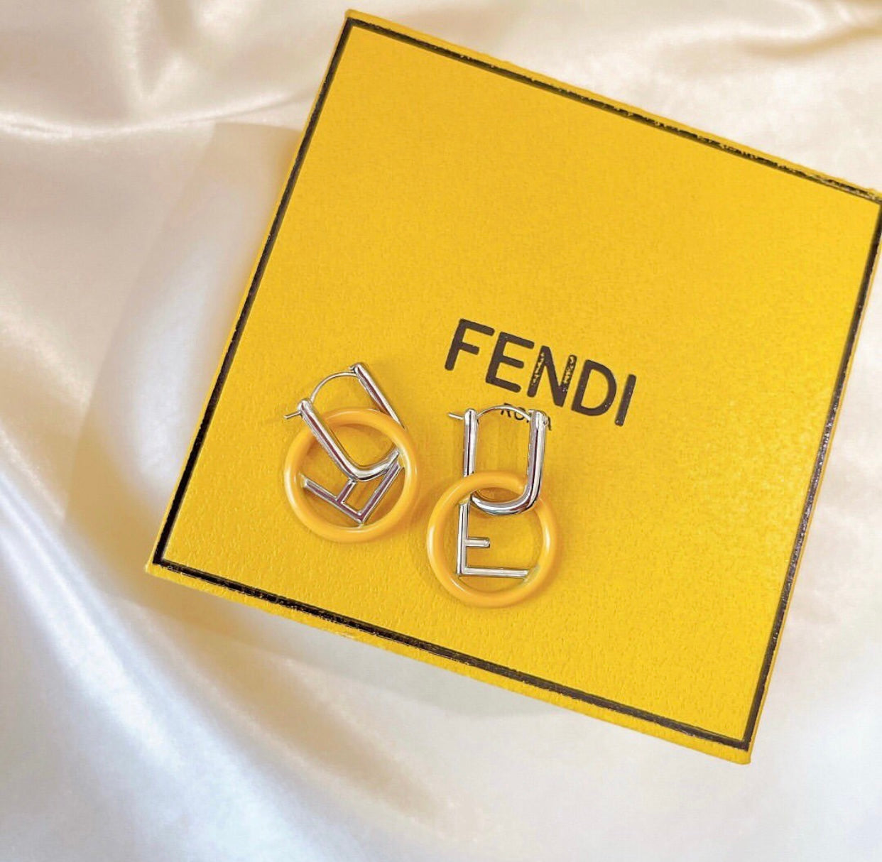 F Logo Earrings