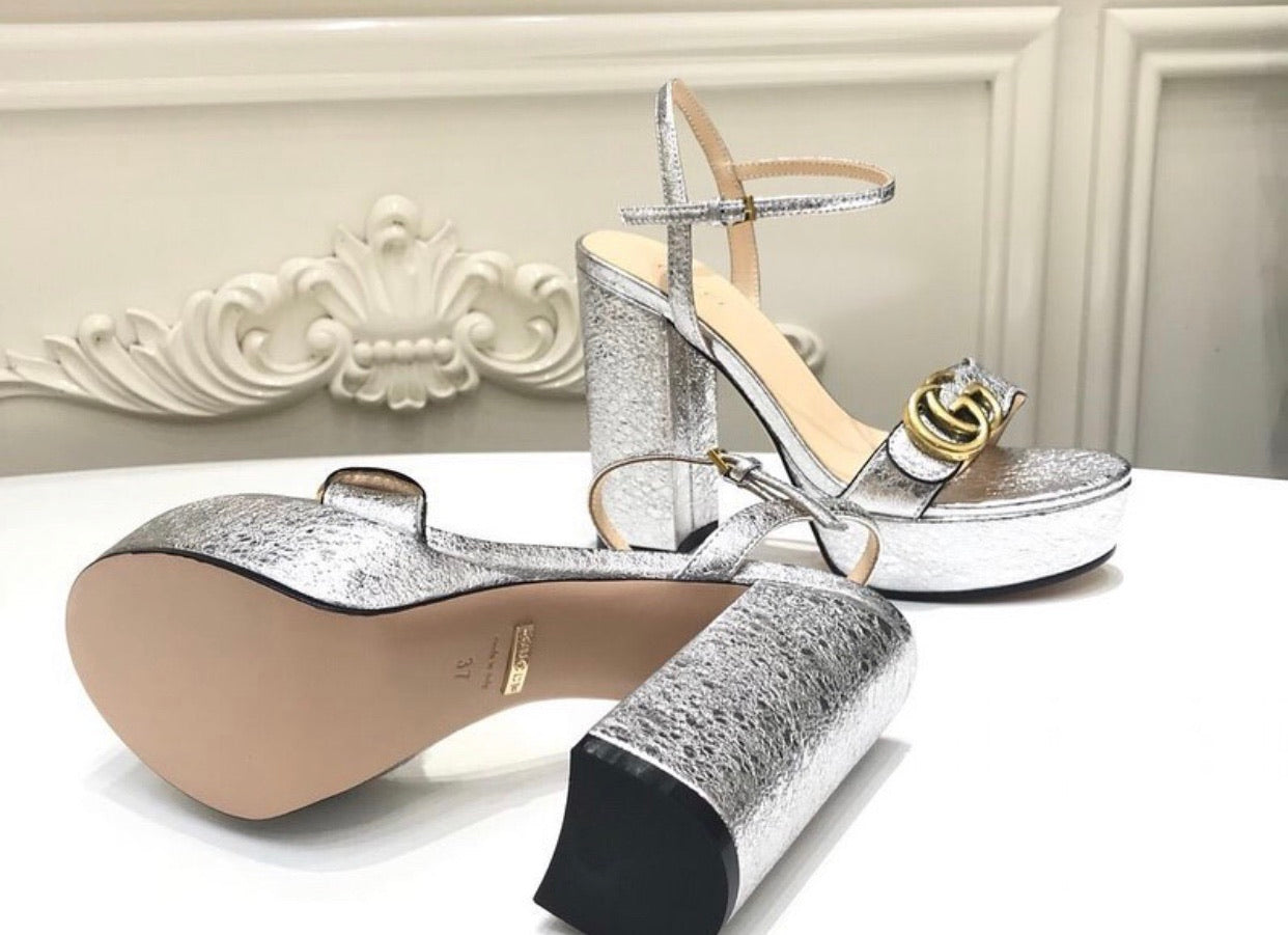 Leather Platform Sandals