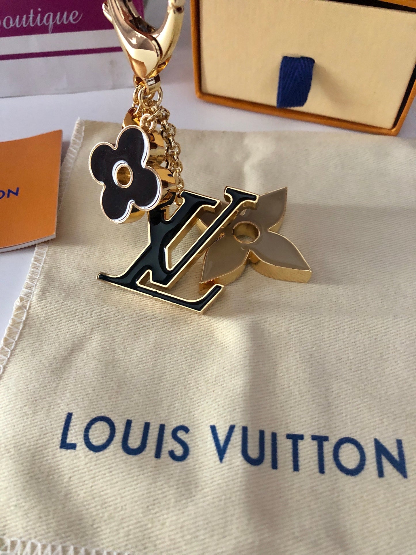 Fleur De Monogram Keychain