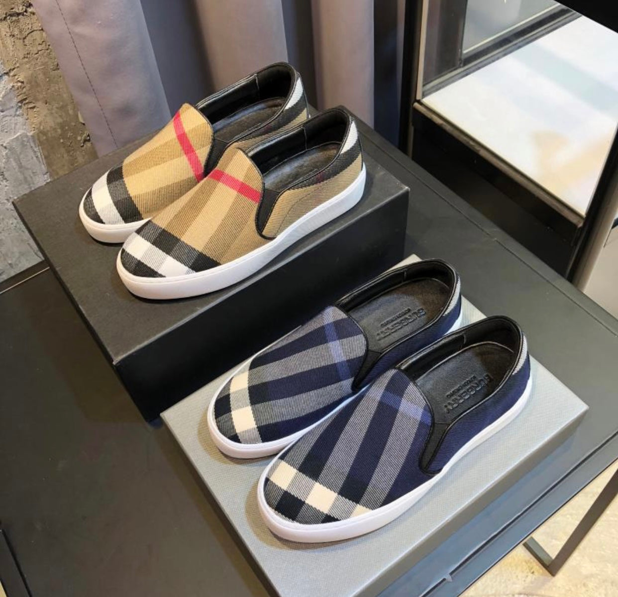 Vintage Check Trainers