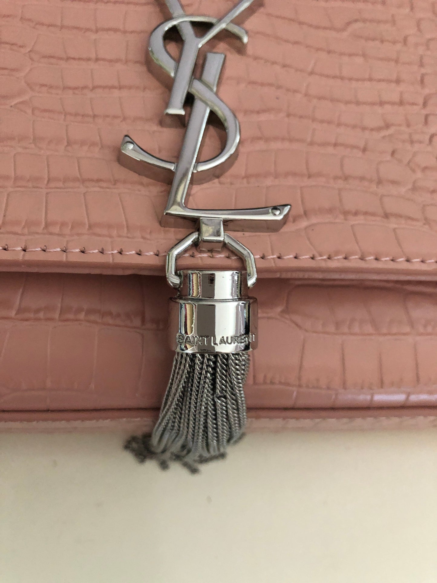 Kate Medium Embossed Tassel Bag