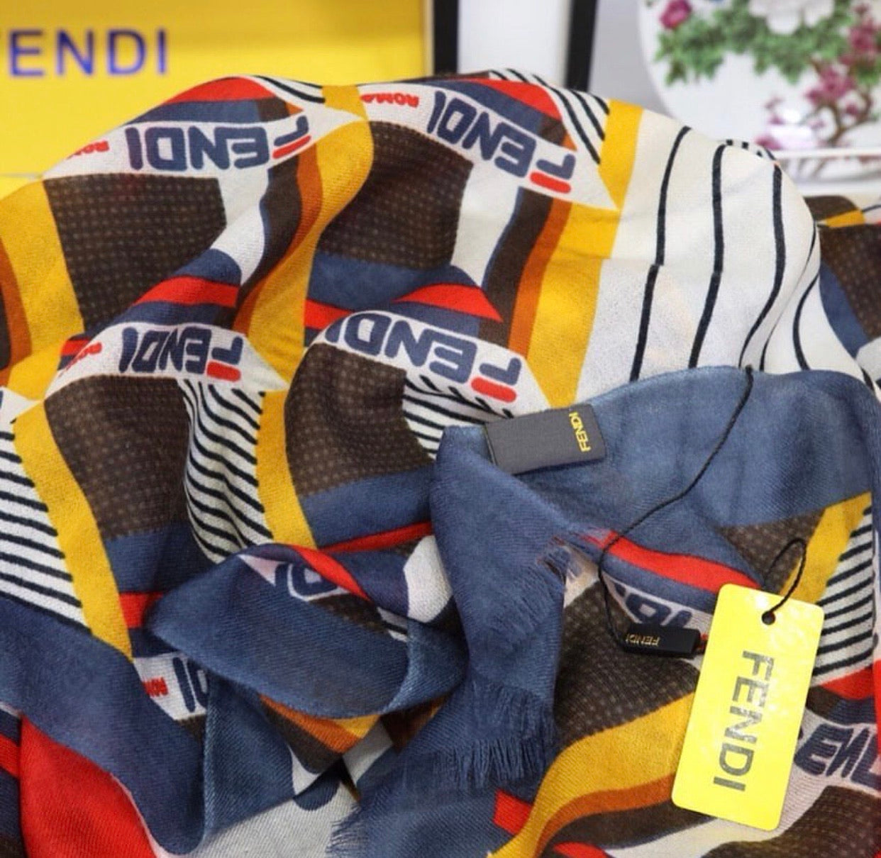 Logo Silk Scarf