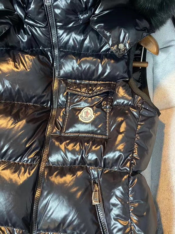 Black Fur Gilet