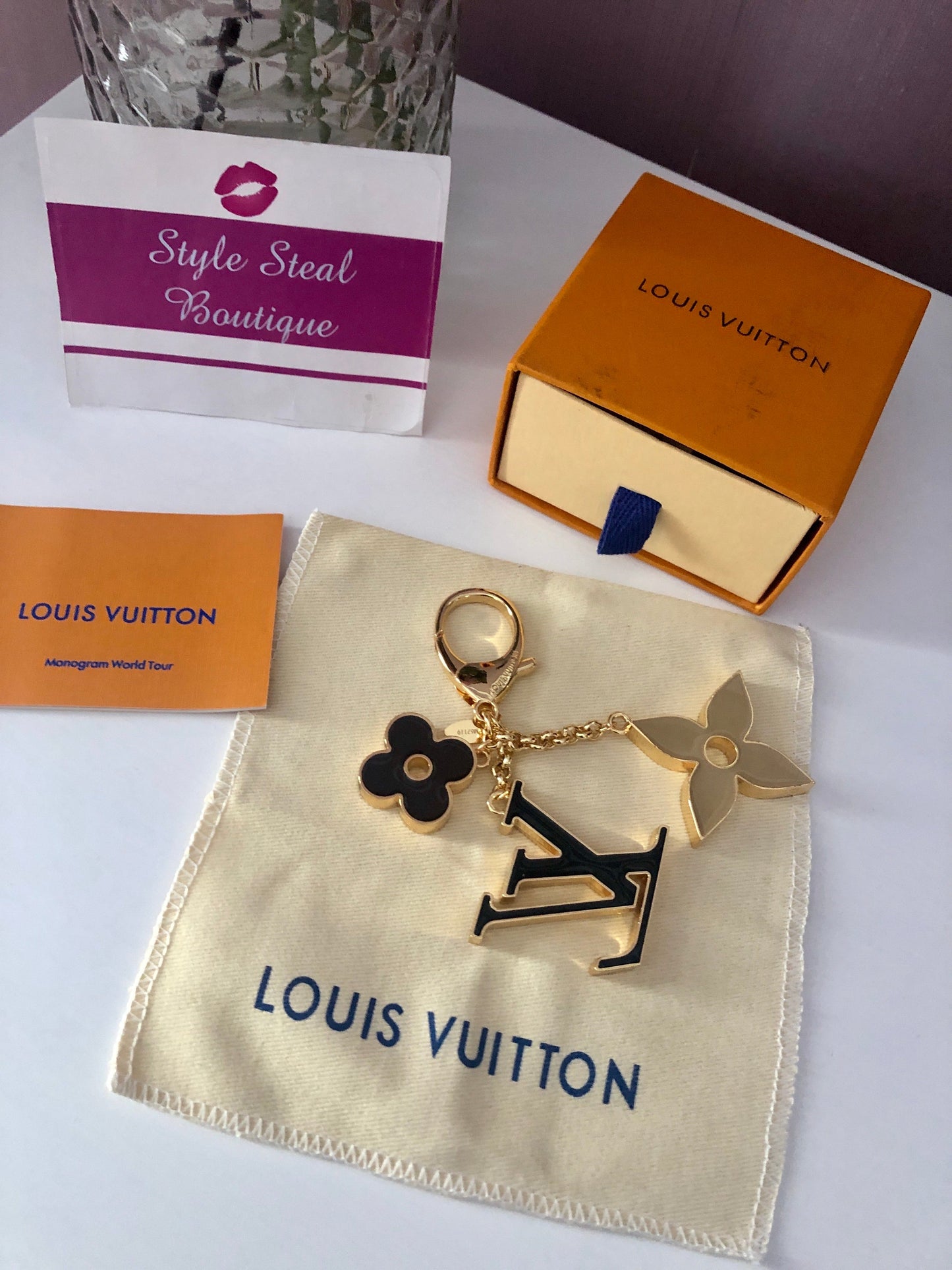 Fleur De Monogram Keychain