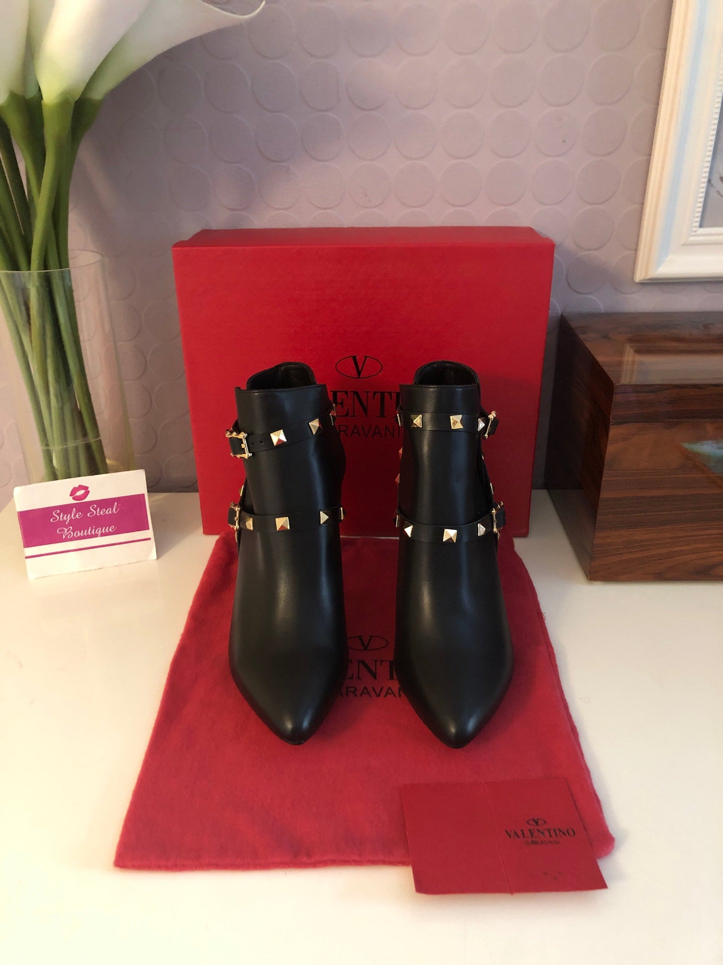 Rockstud Ankle Boots