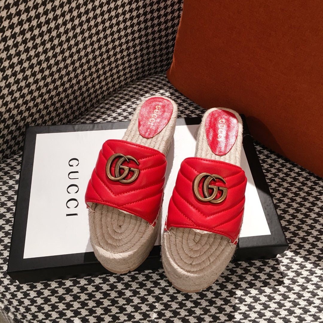 Leather Espadrille Sandals
