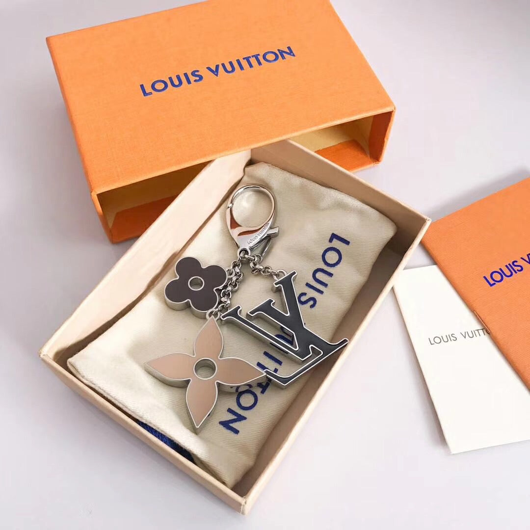 Fleur De Monogram Keychain