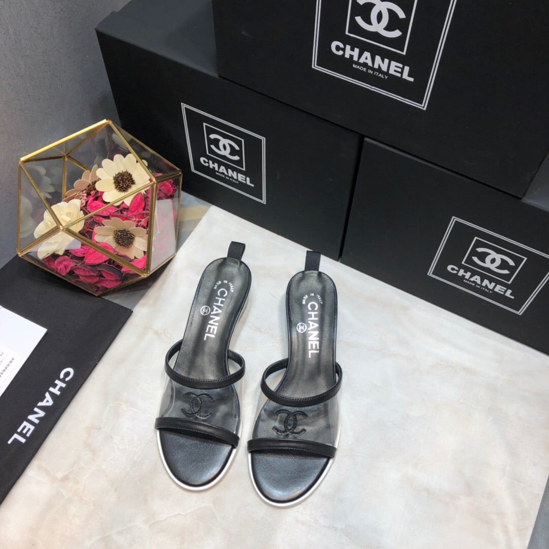 Lambskin PVC Mules