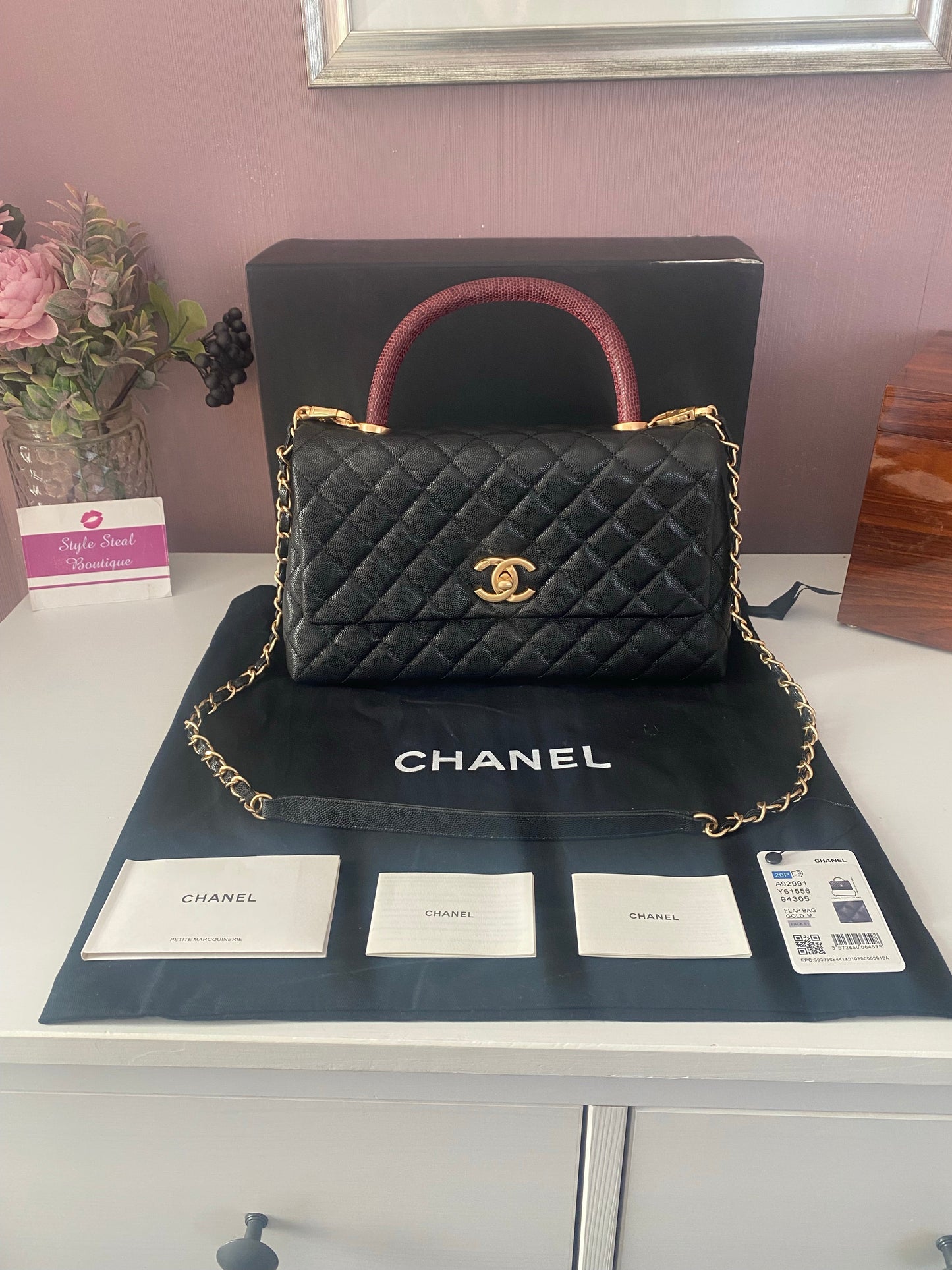 Top Handle Flap Bag