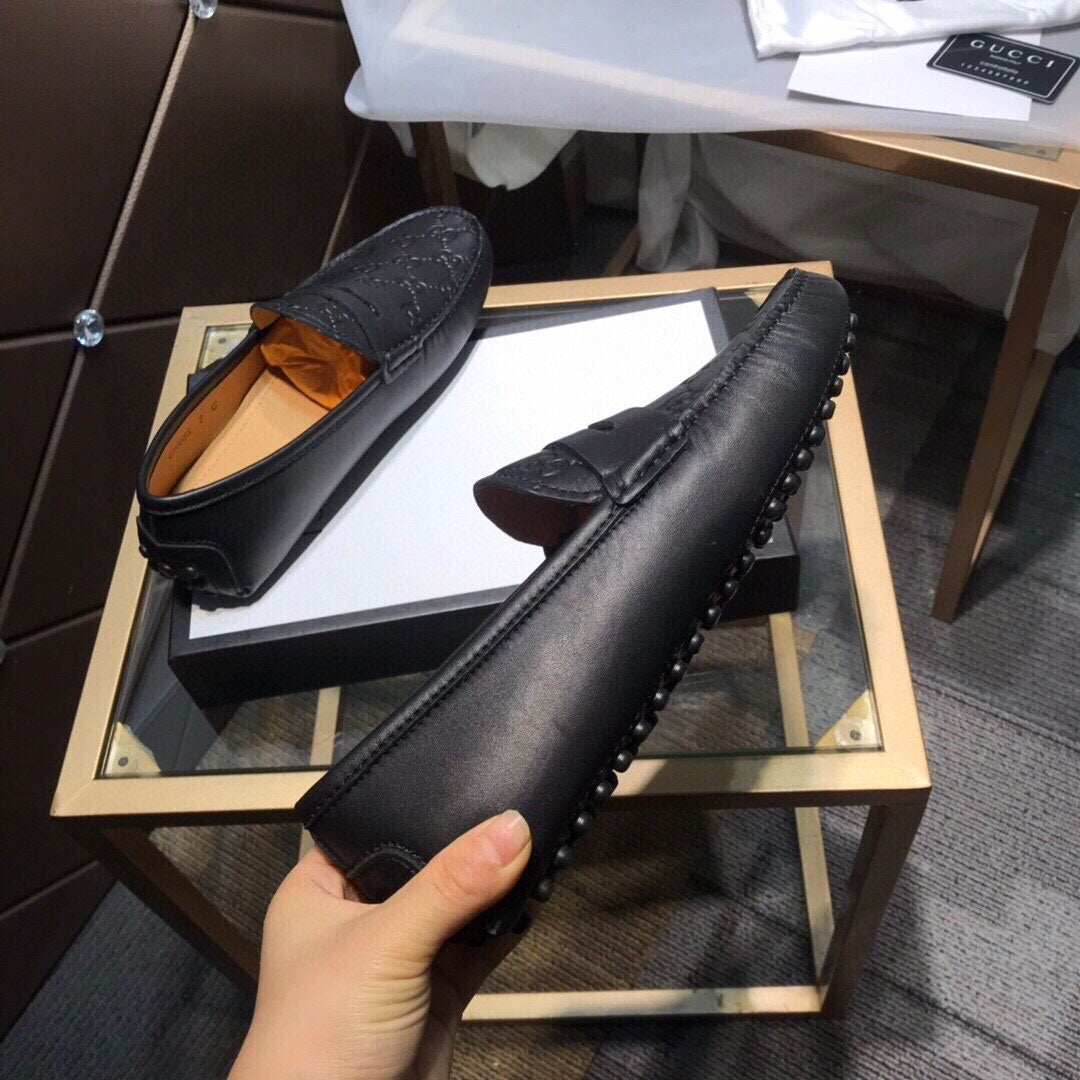 Embossed Loafers