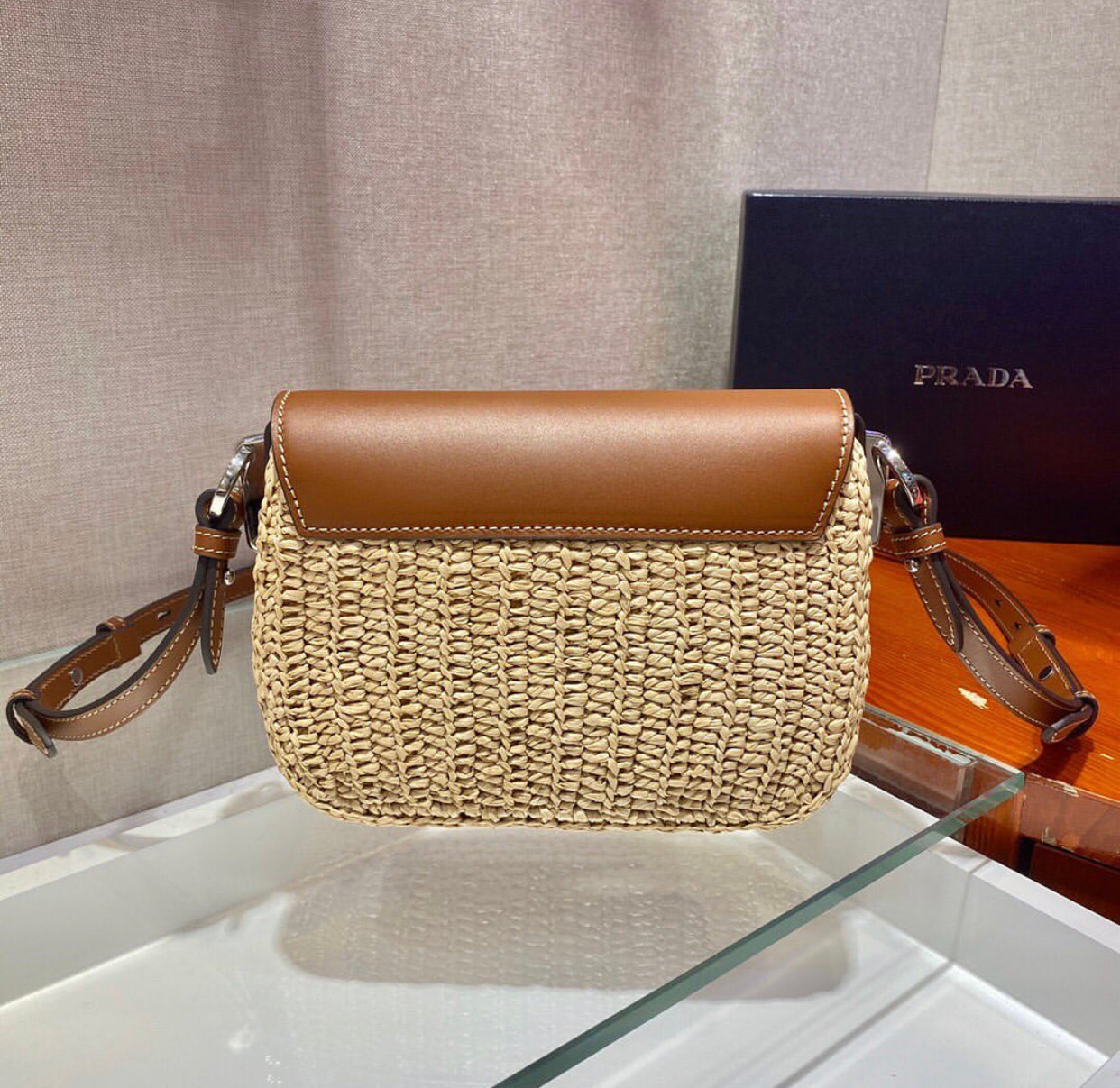 Raffia Shoulder Bag