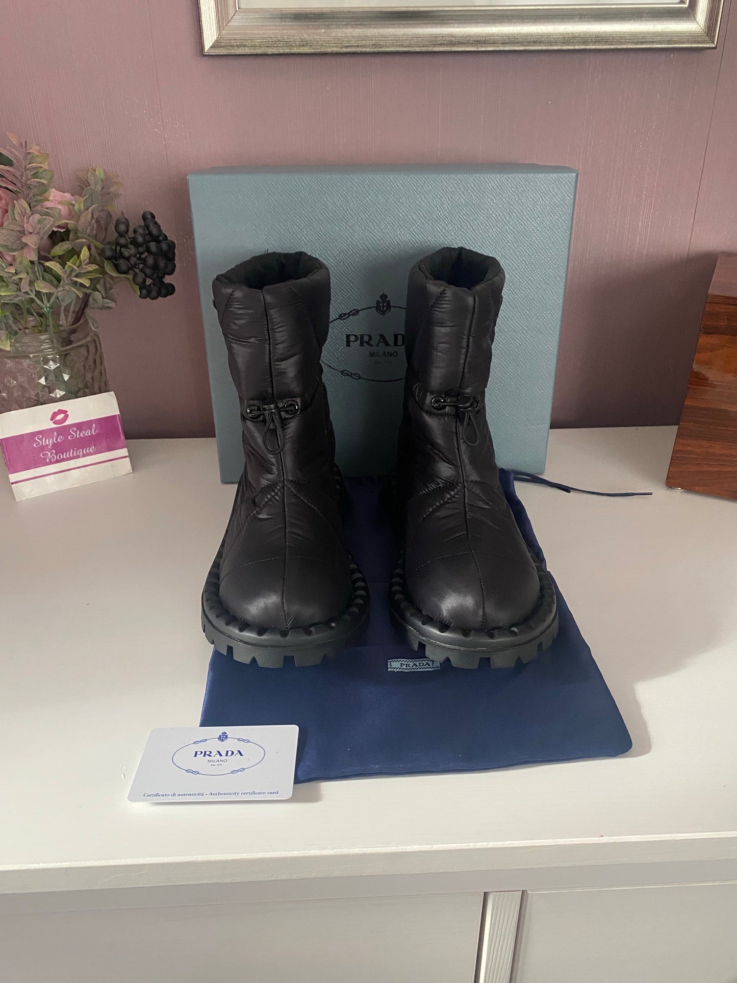 Padded Nylon Boots