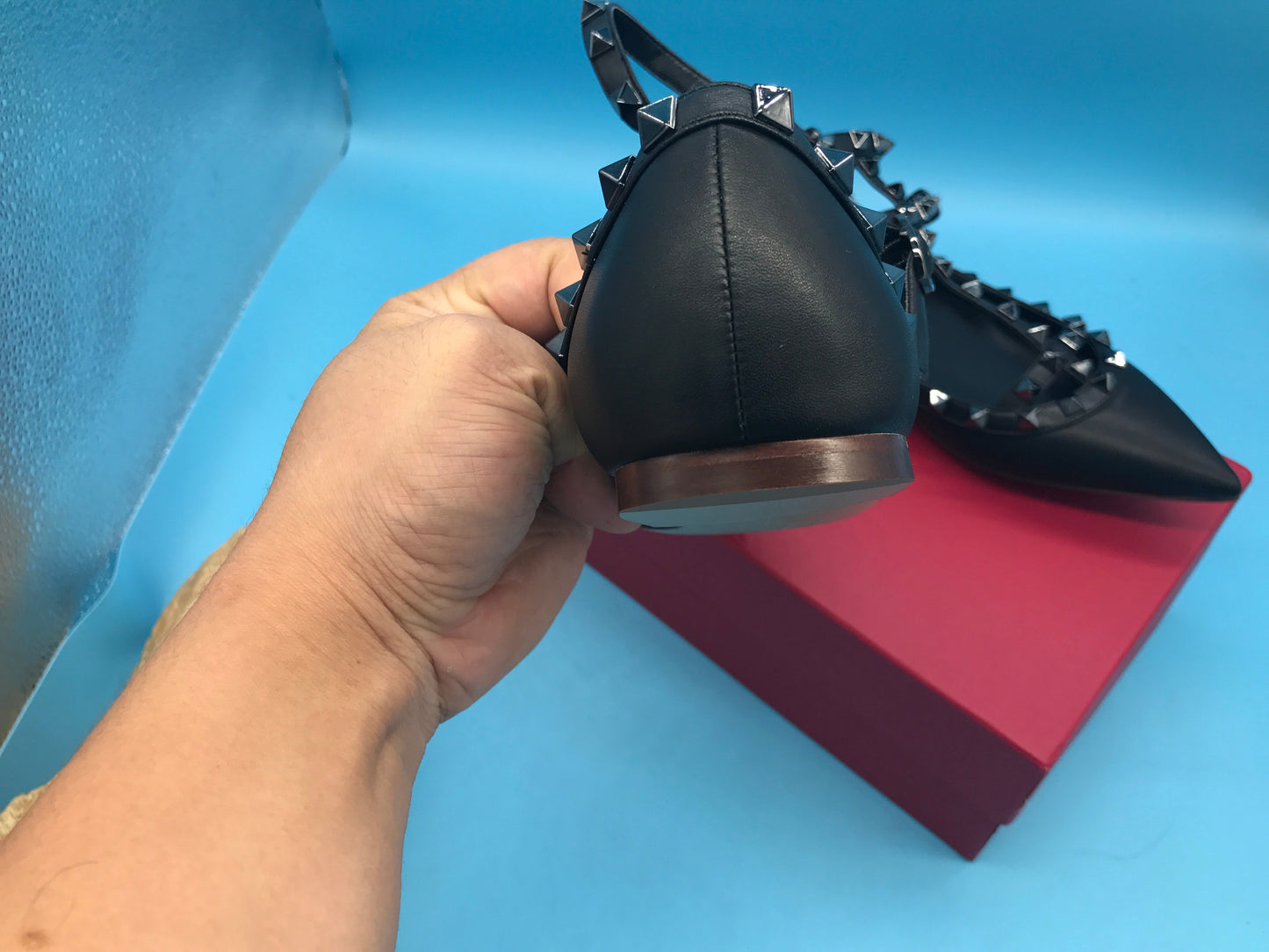 Rockstud Ballerina Flats