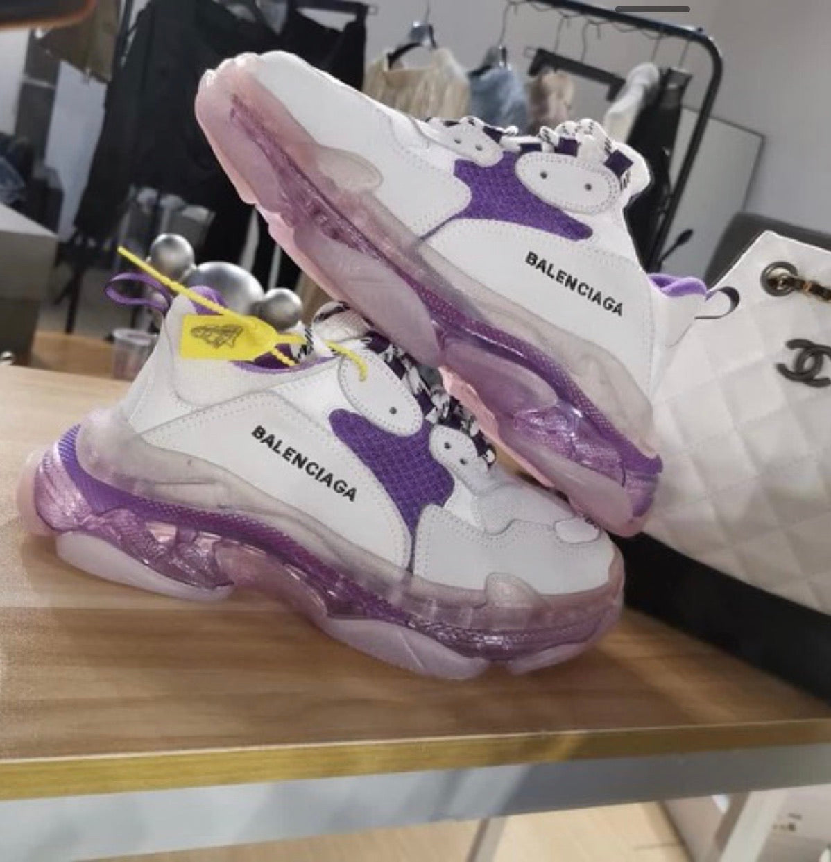 Triple S Clear Sole Whites