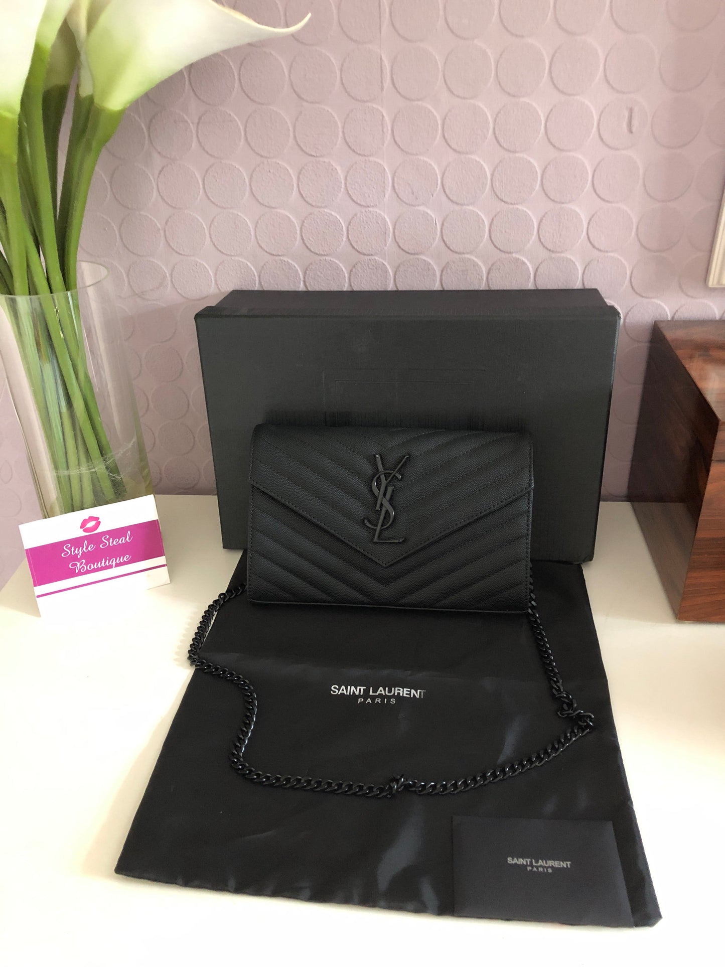Monogram Chain Clutch