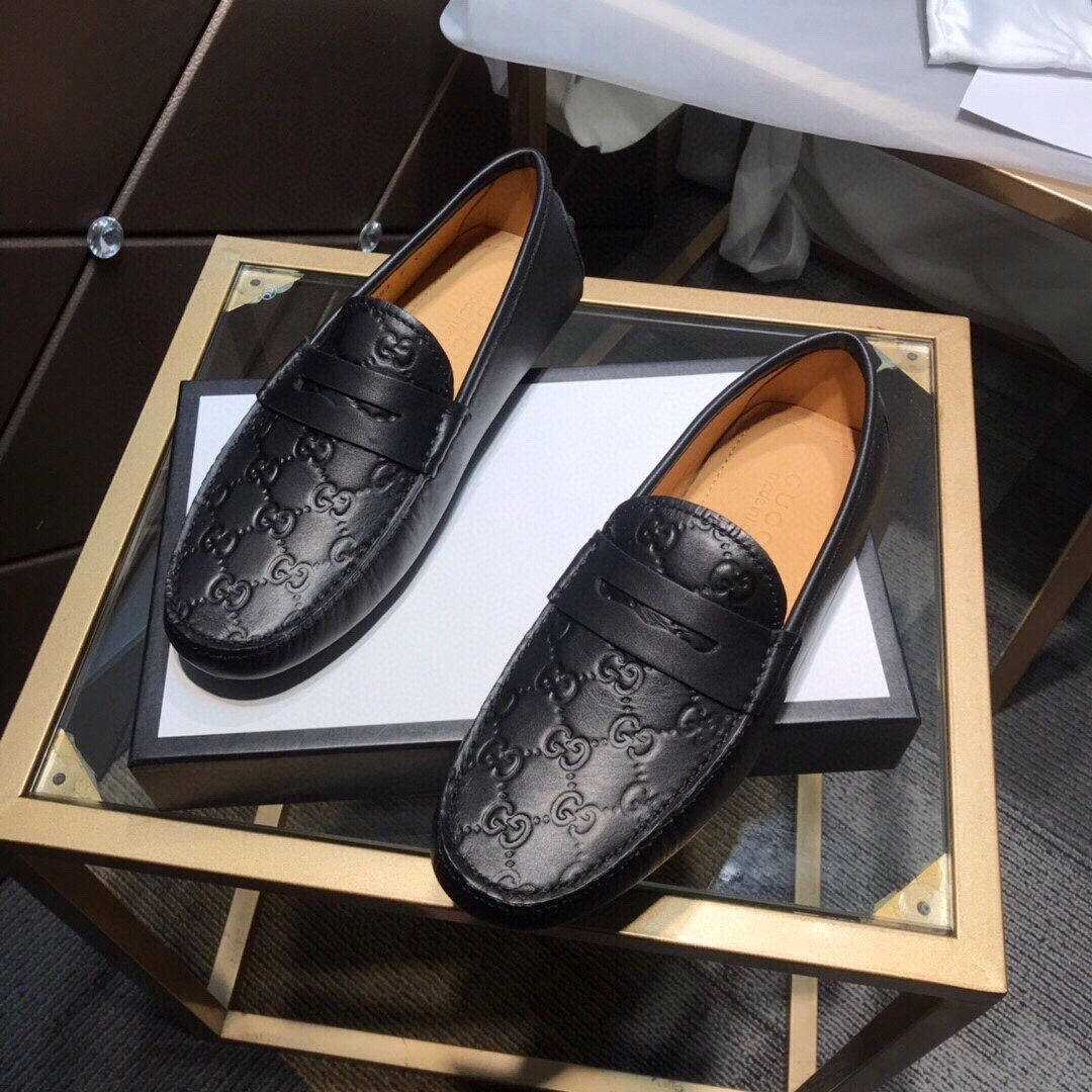 Embossed Loafers